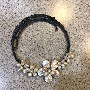 Mother of Pearl flower necklace